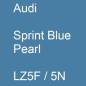 Preview: Audi, Sprint Blue Pearl, LZ5F / 5N.